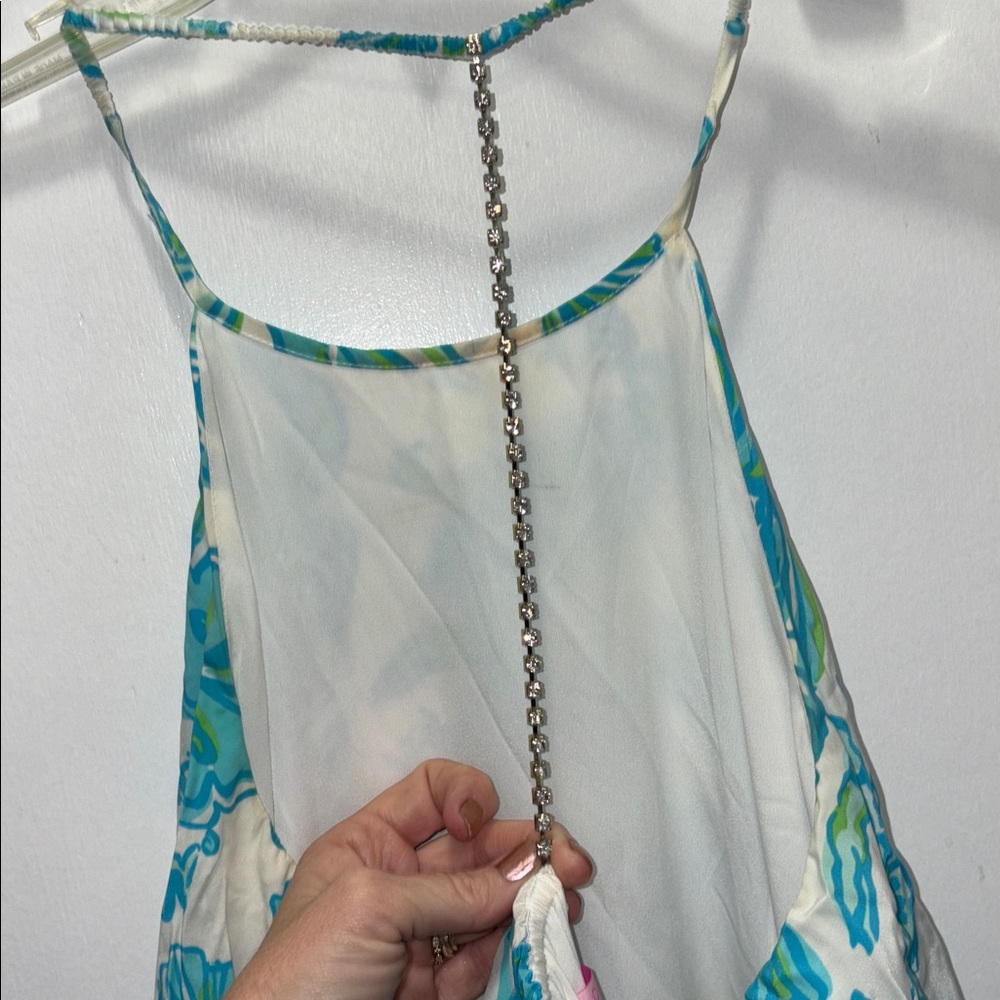 Lilly Pulitzer Vibrant Blue and White Dress size 4 - Picture 4 of 6